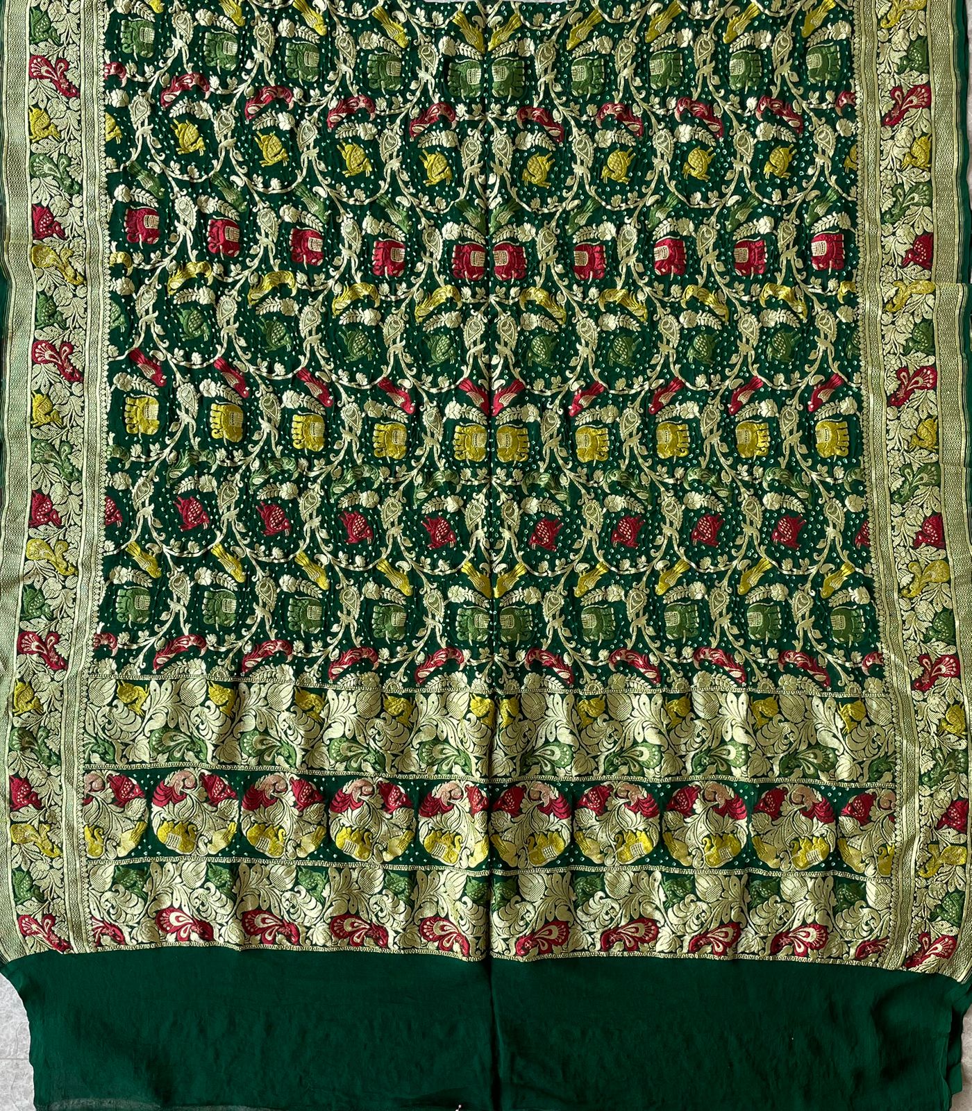 Vaidehi - Goddess Sita Meenakari Motif Dupatta