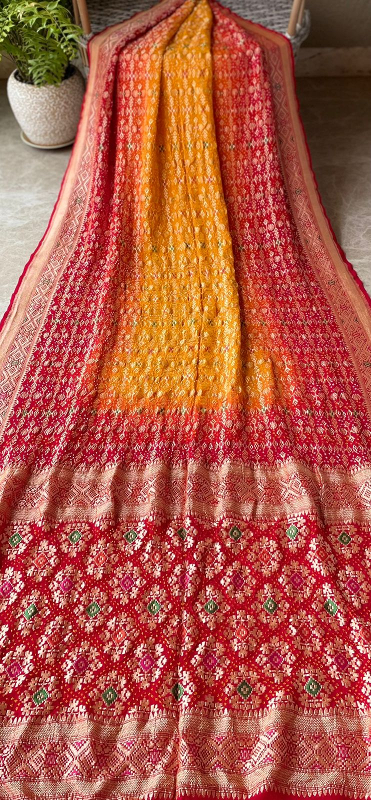 Anusha - Beautiful morning Meenakari Saree