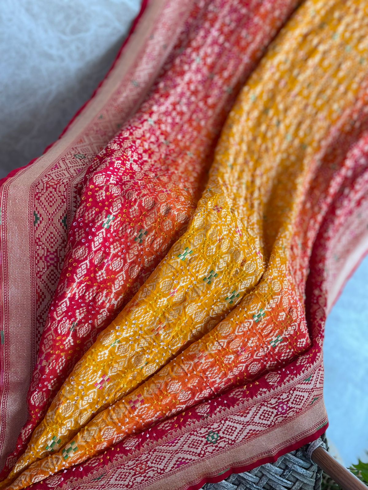 Anusha - Beautiful morning Meenakari Saree