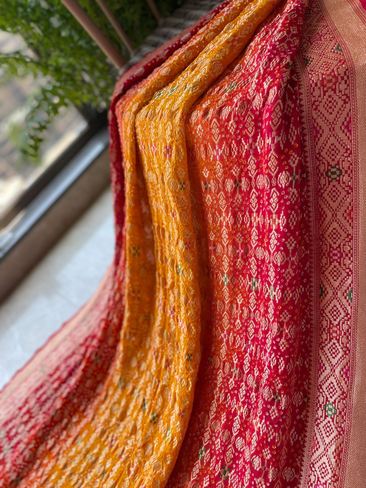 Anusha - Beautiful morning Meenakari Saree
