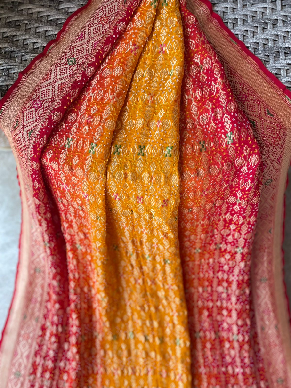 Anusha - Beautiful morning Meenakari Saree
