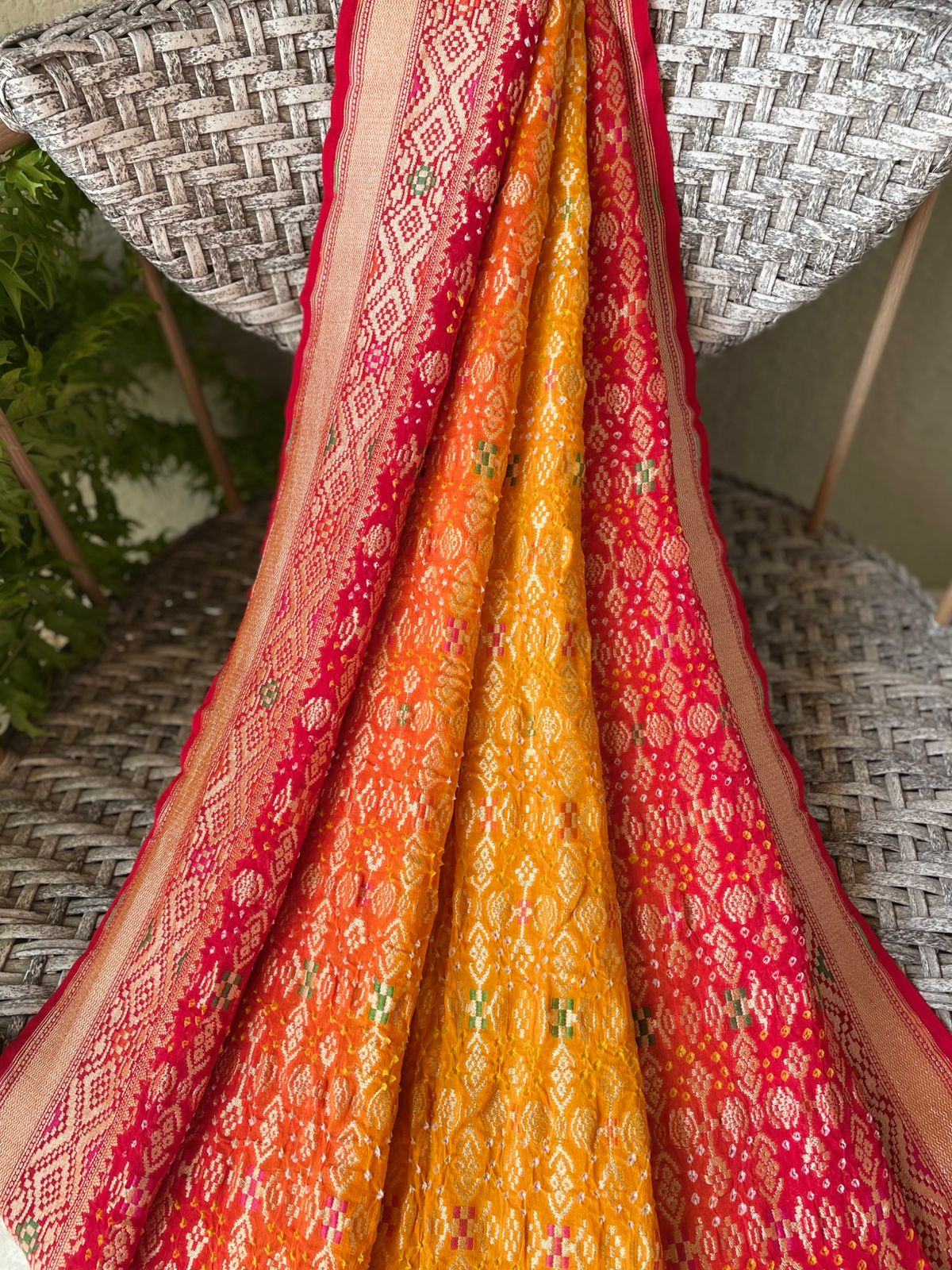 Anusha - Beautiful morning Meenakari Saree