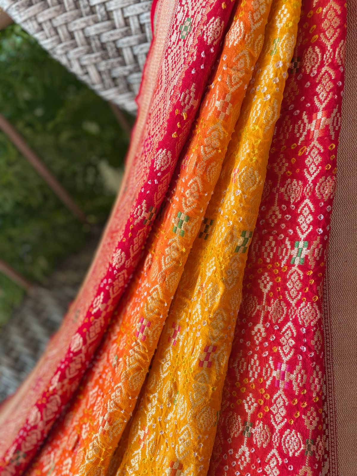 Anusha - Beautiful morning Meenakari Saree