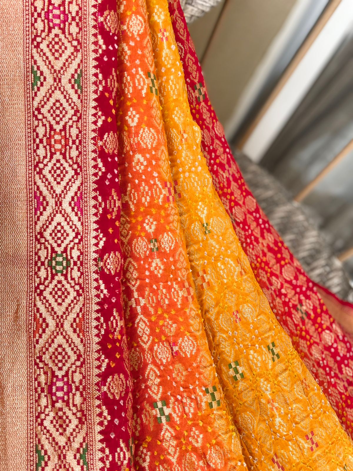 Anusha - Beautiful morning Meenakari Saree