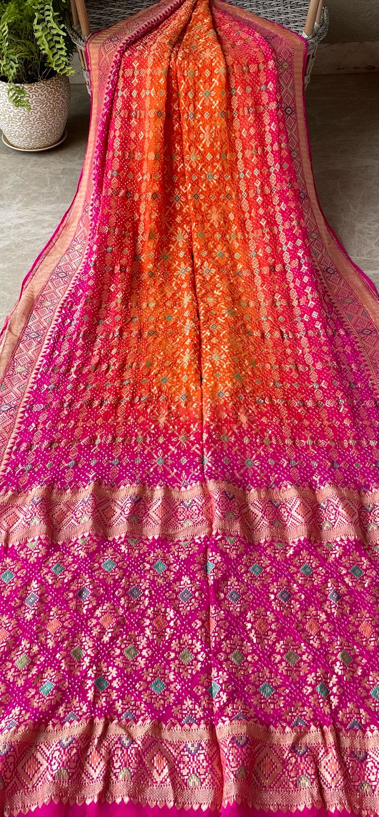 Avika - Bright as Sun Meenakari Saree