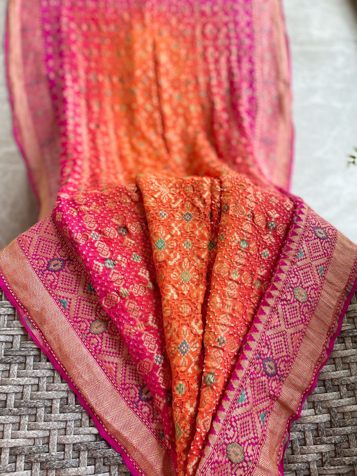 Avika - Bright as Sun Meenakari Saree