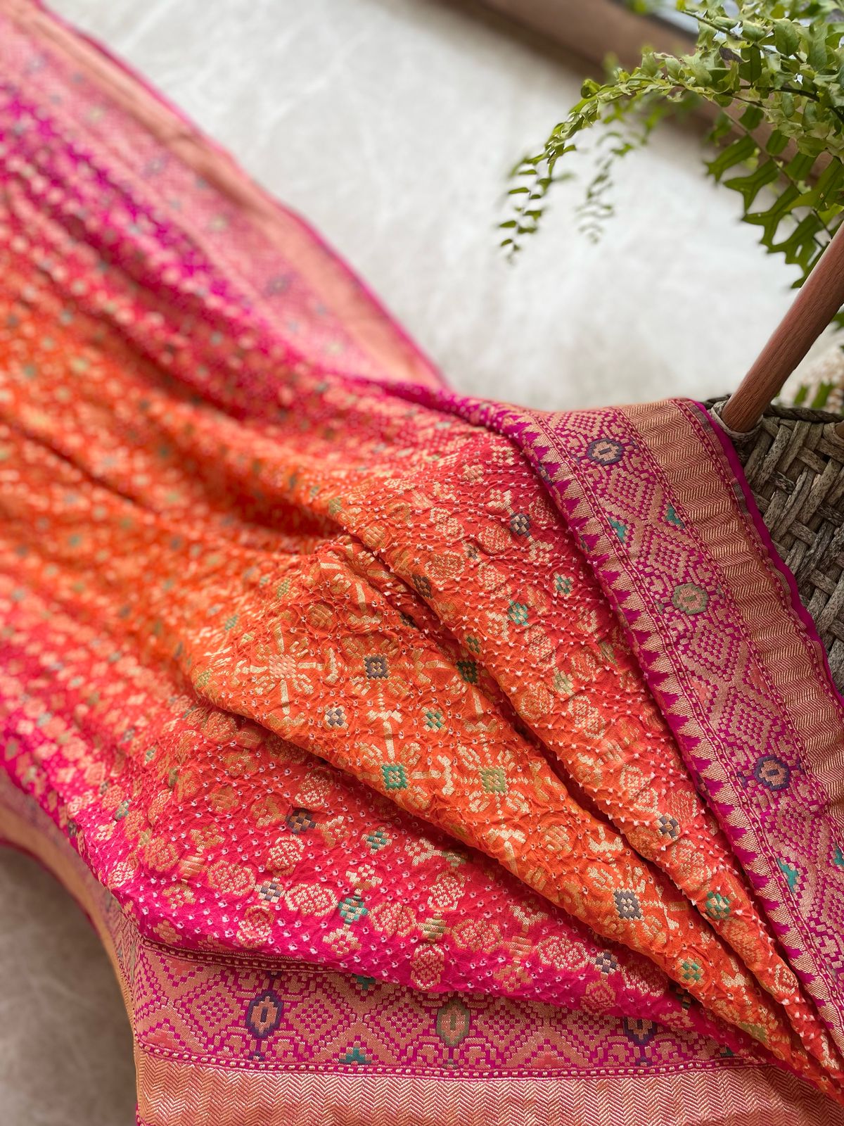 Avika - Bright as Sun Meenakari Saree