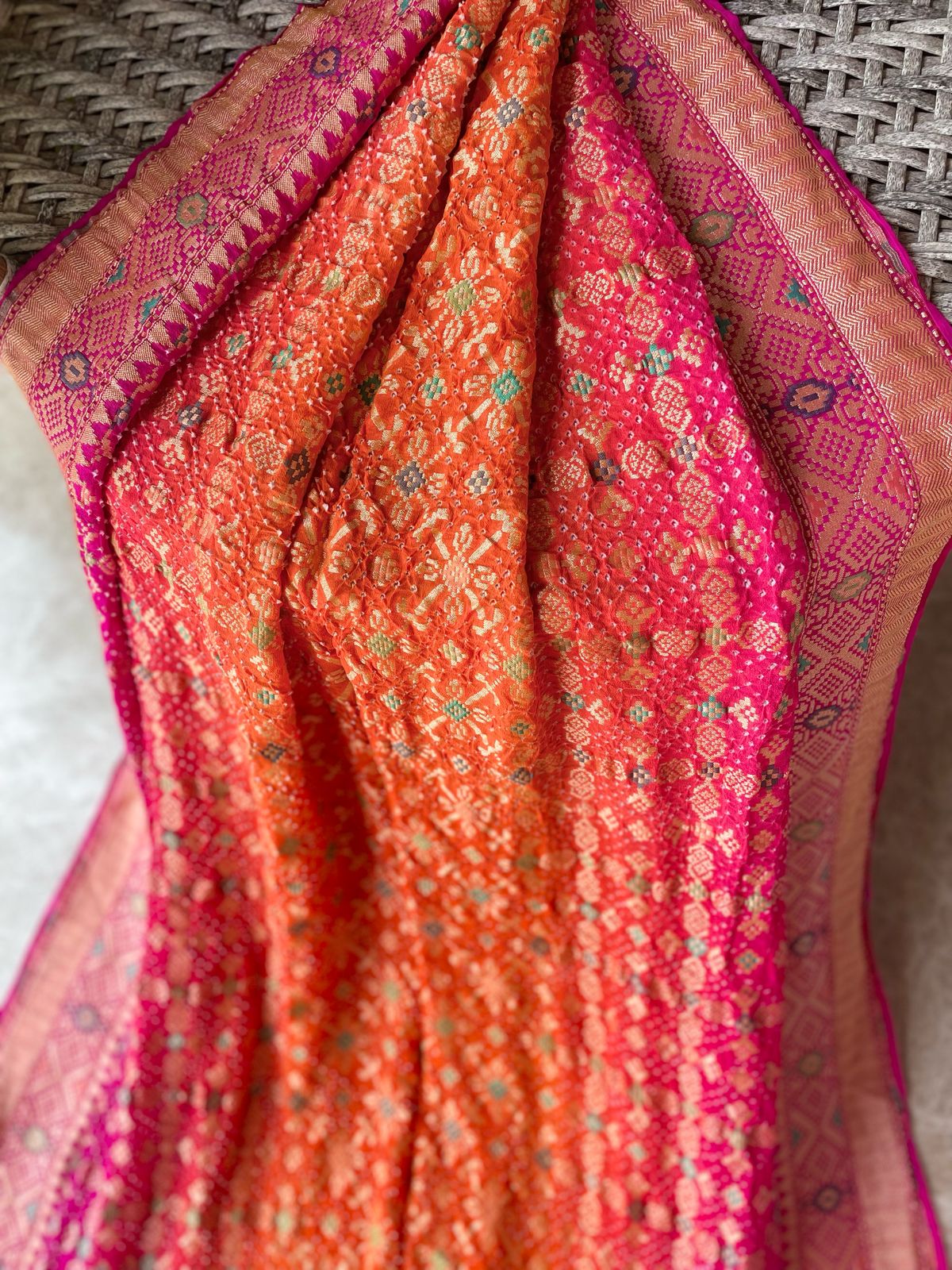 Avika - Bright as Sun Meenakari Saree