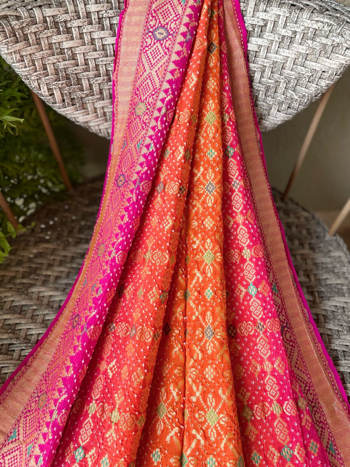 Avika - Bright as Sun Meenakari Saree