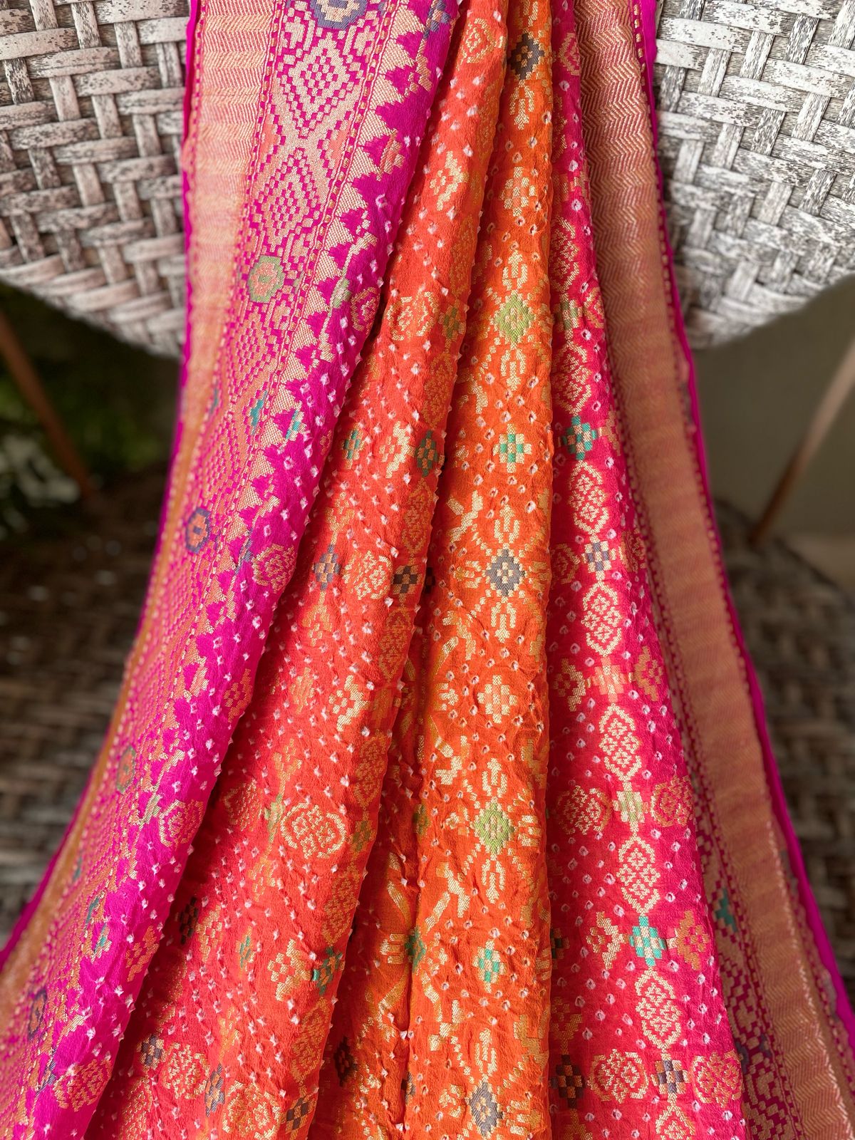 Avika - Bright as Sun Meenakari Saree