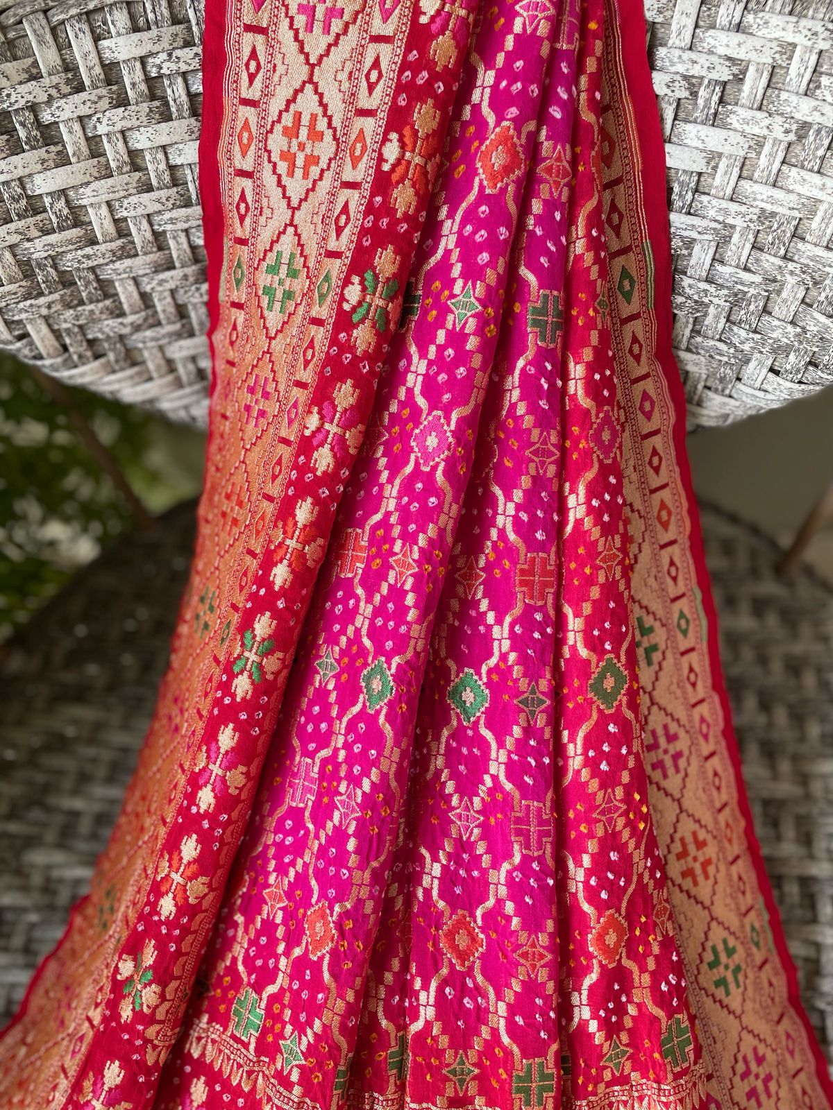 Padmini - Lotus Plant Meenakari Dupatta