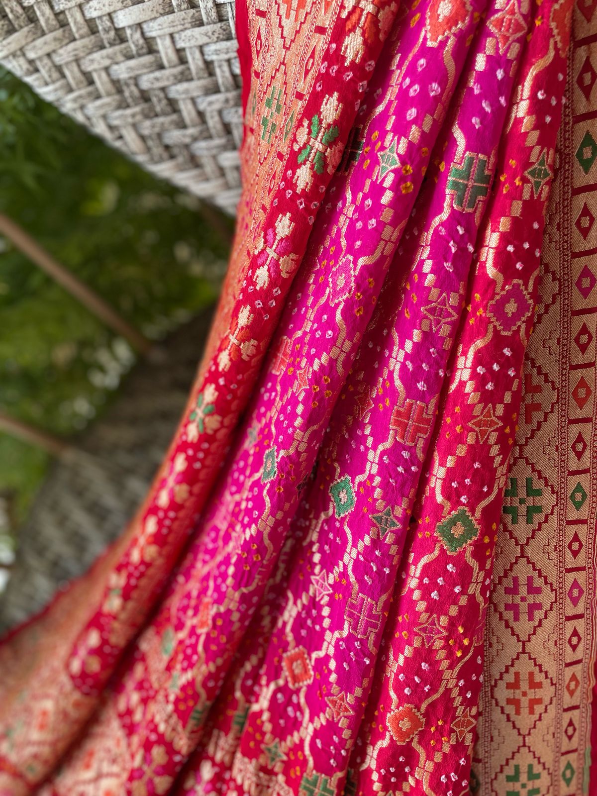 Padmini - Lotus Plant Meenakari Dupatta