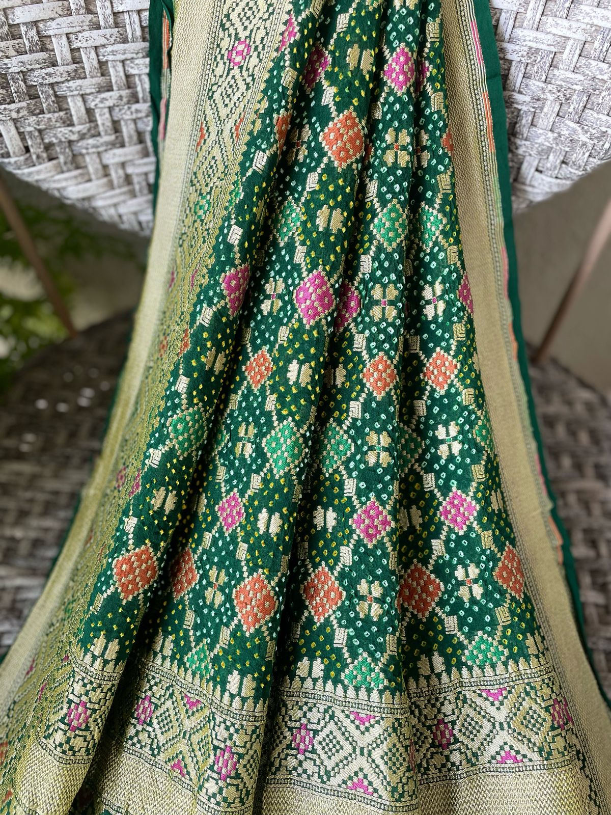 Sukriti - Auspiciousness Meenakari Dupatta