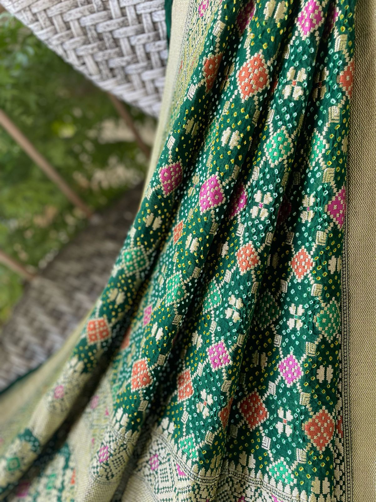 Sukriti - Auspiciousness Meenakari Dupatta