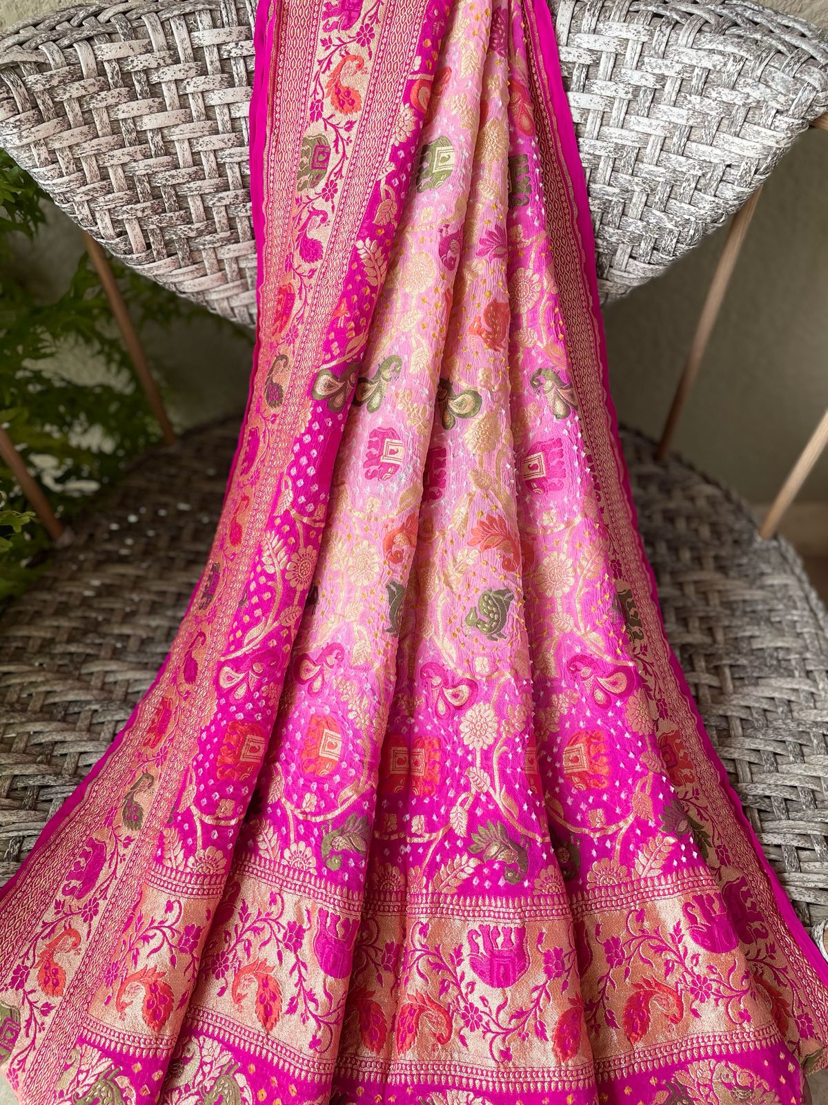 Shefali - The Jasmine Tree Meenakari Motif Dupatta