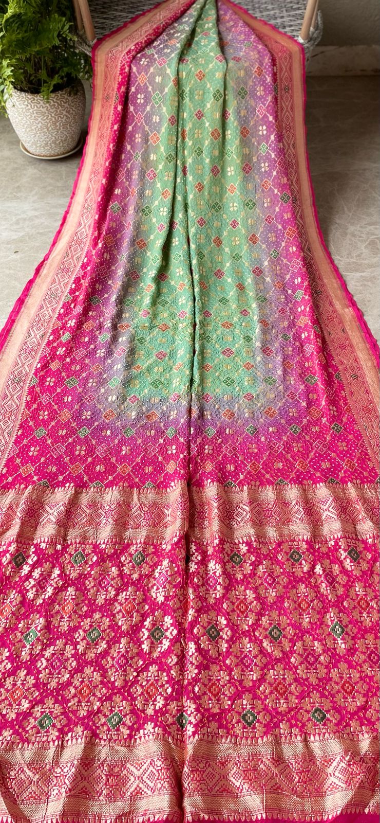Anjali - Gift To God Meenakari Saree