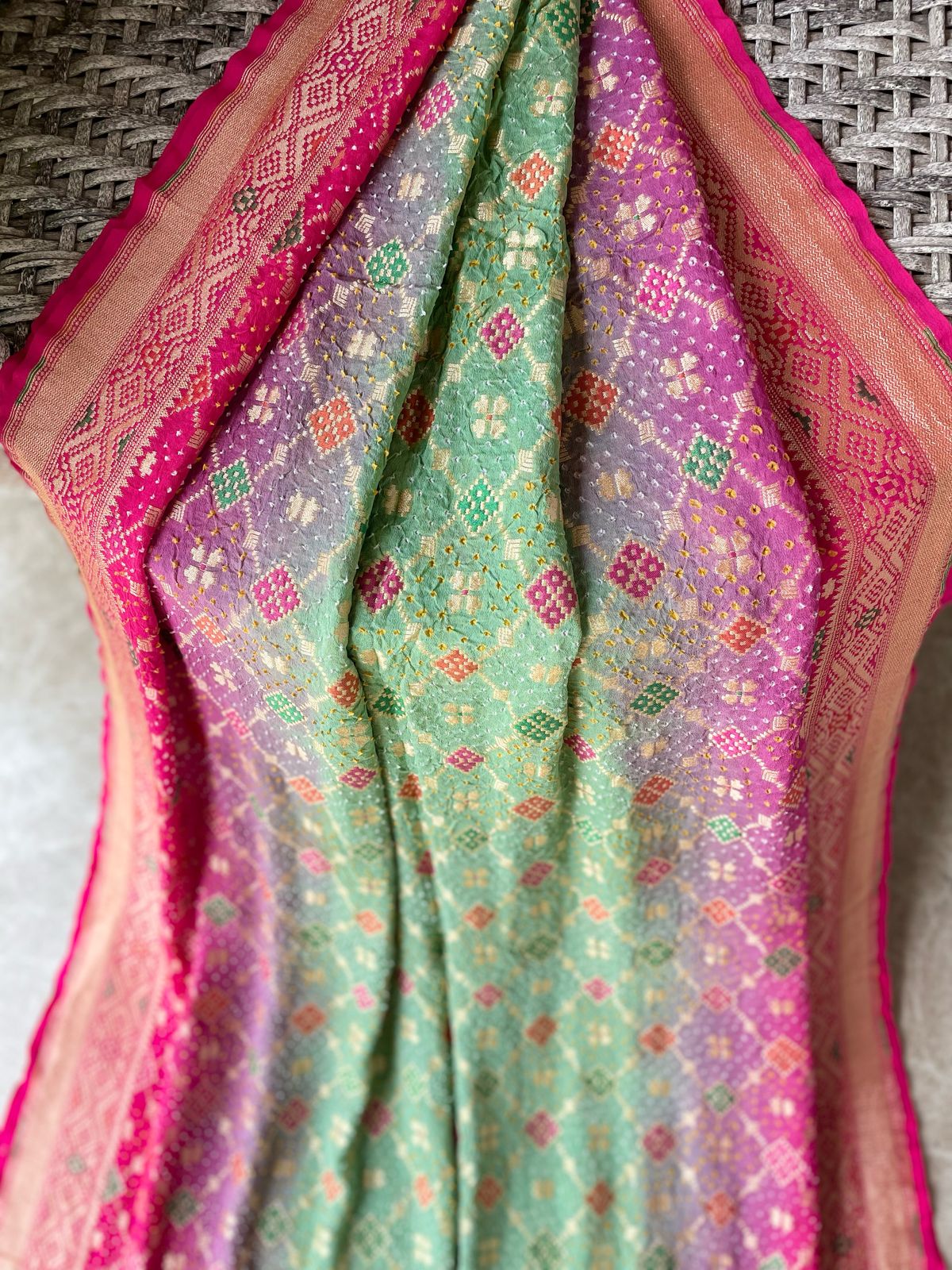 Anjali - Gift To God Meenakari Saree