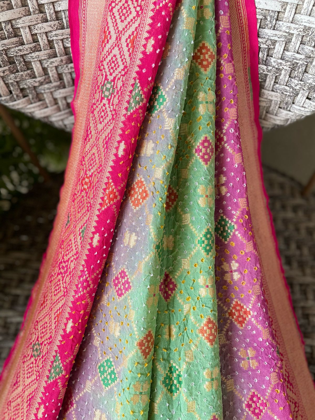 Anjali - Gift To God Meenakari Saree