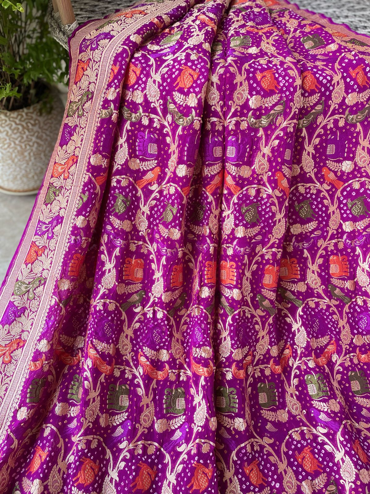 Amrita - Immortality Meenakari Motif Saree