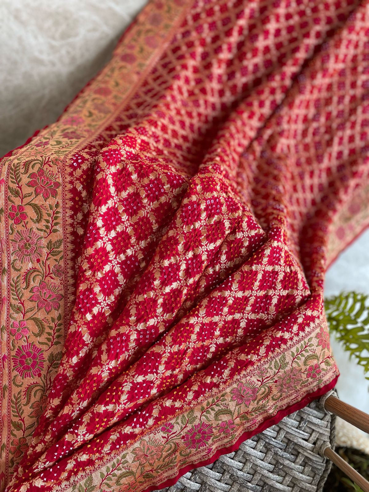 Anisha - One who is Supreme Meenakari Motif Saree