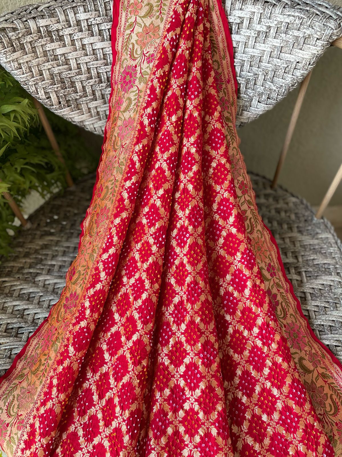 Anisha - One who is Supreme Meenakari Motif Saree