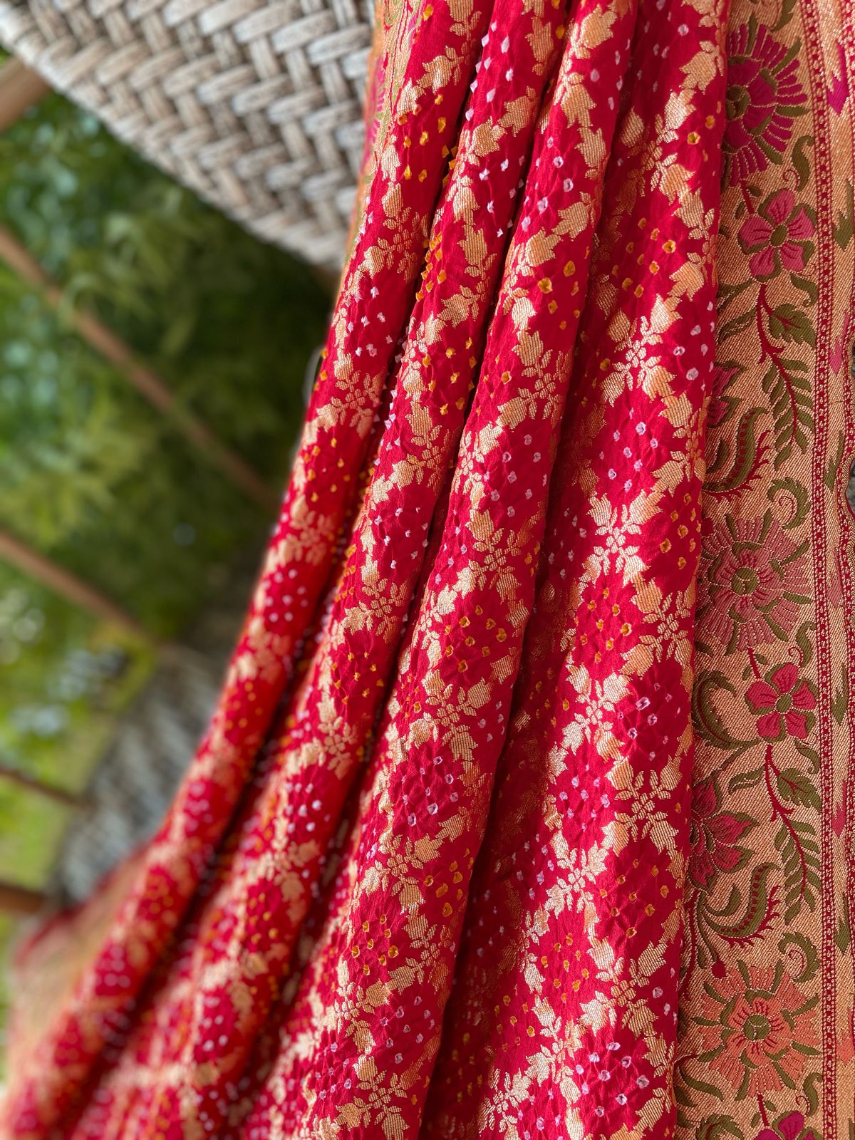 Anisha - One who is Supreme Meenakari Motif Saree