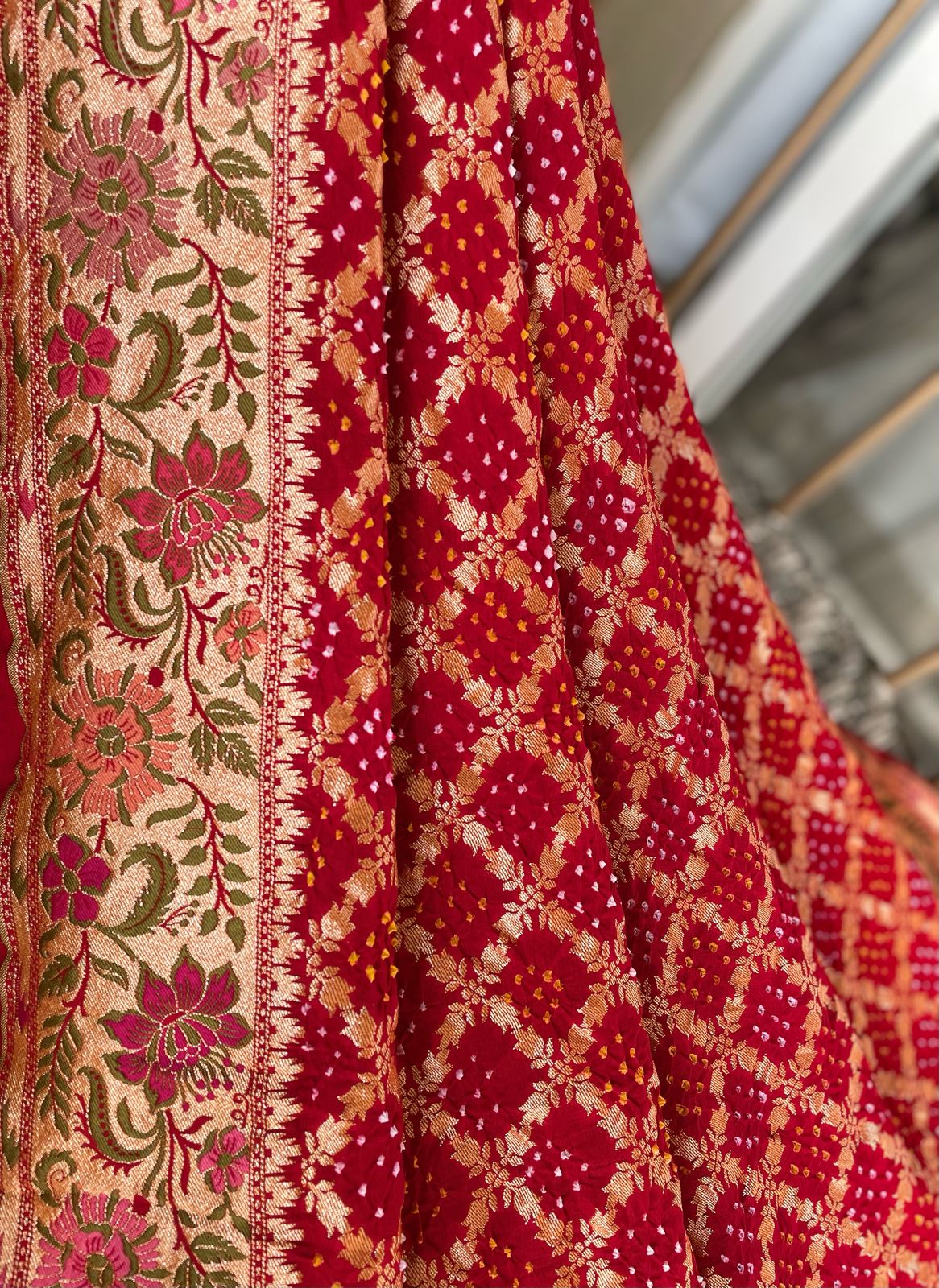 Anisha - One who is Supreme Meenakari Motif Saree