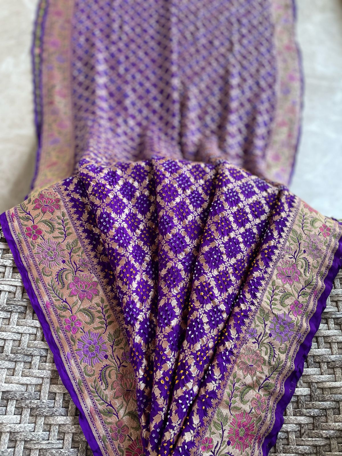 Vandana - Prayers Meenakari Motif Saree