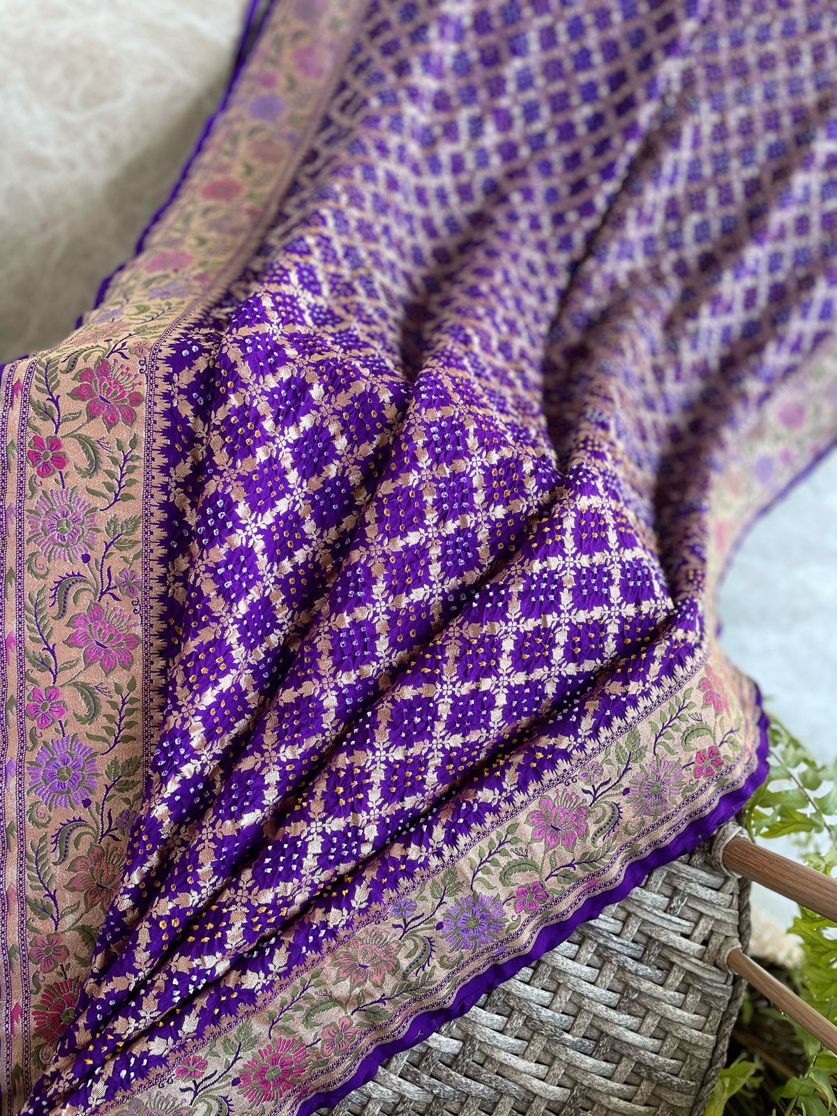 Vandana - Prayers Meenakari Motif Saree