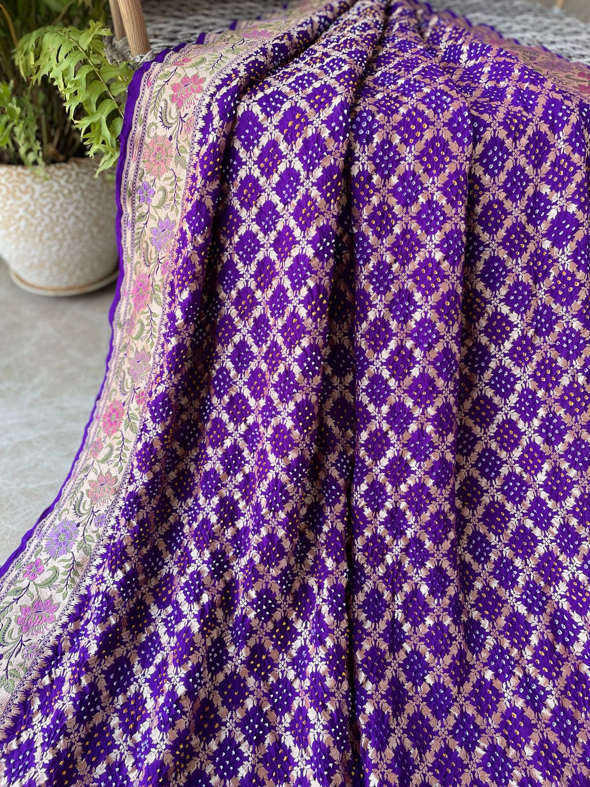 Vandana - Prayers Meenakari Motif Saree