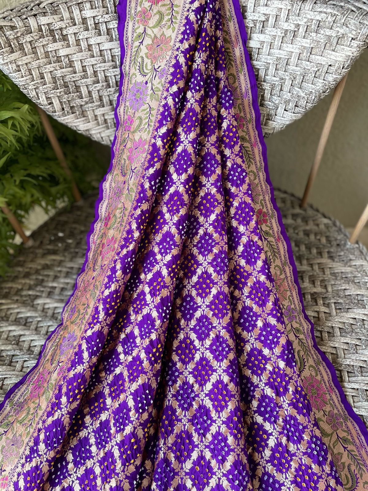 Vandana - Prayers Meenakari Motif Saree