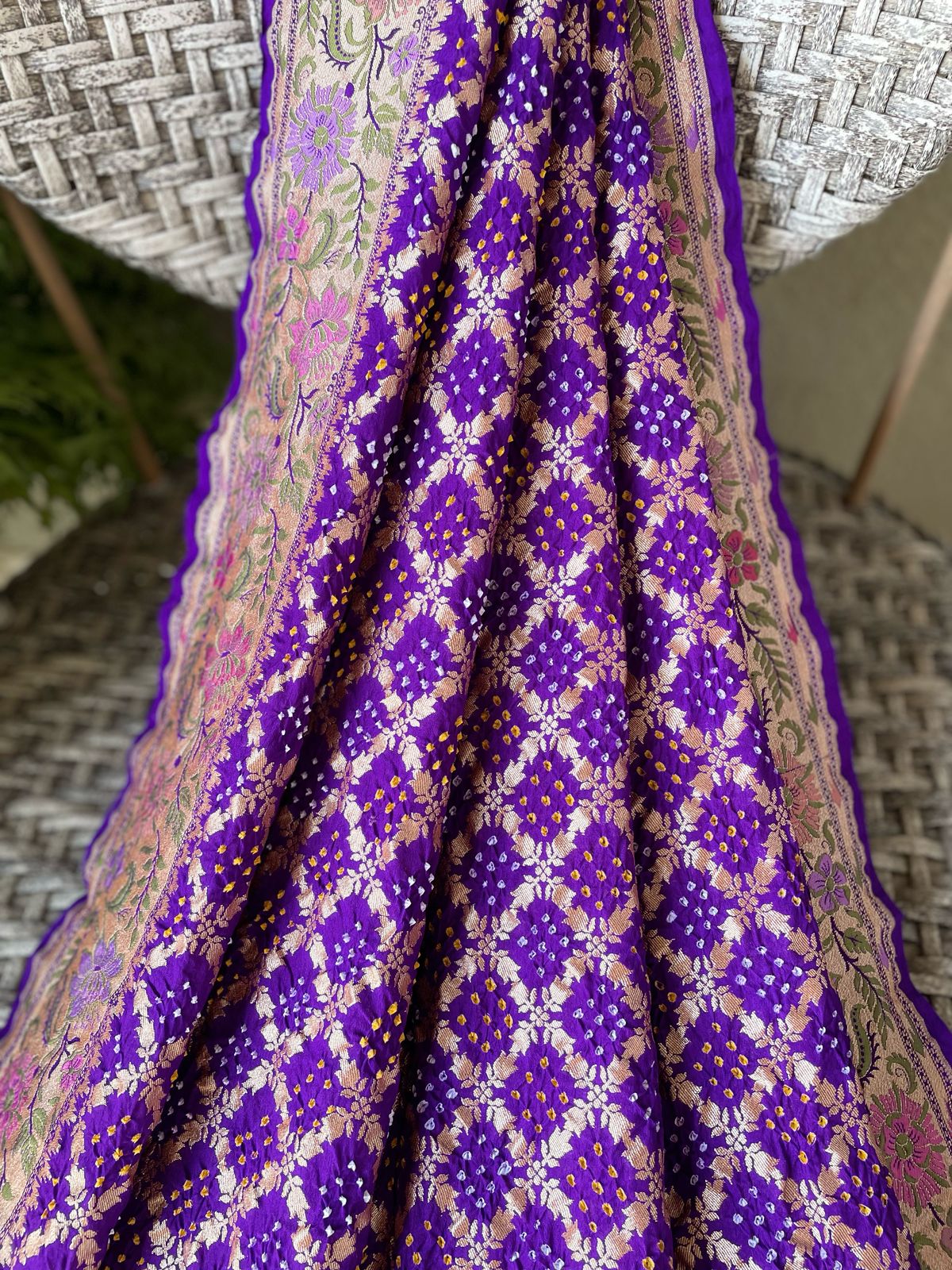 Vandana - Prayers Meenakari Motif Saree
