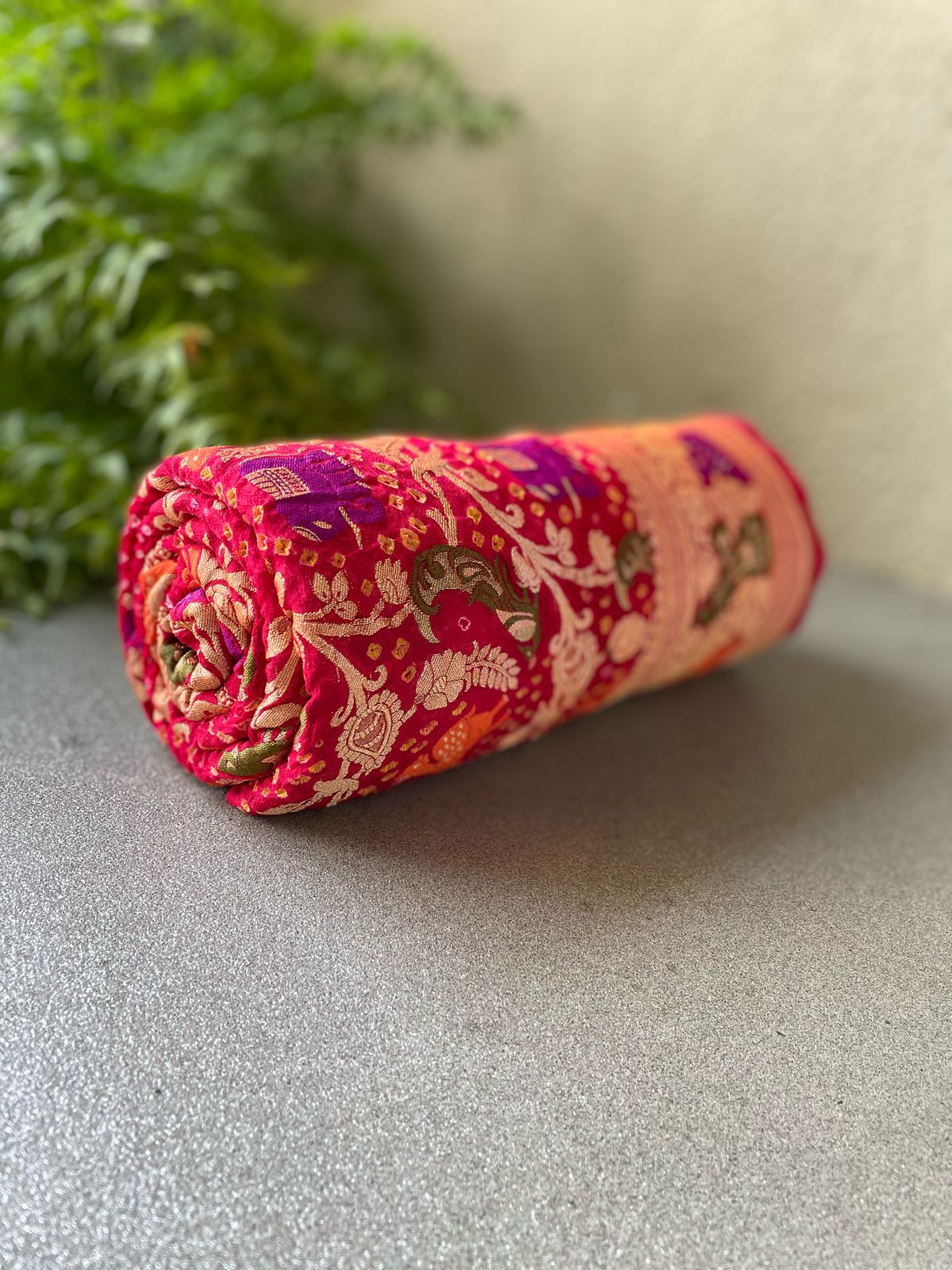 Anamika - Ring Finger Meenakari Motif Dupatta