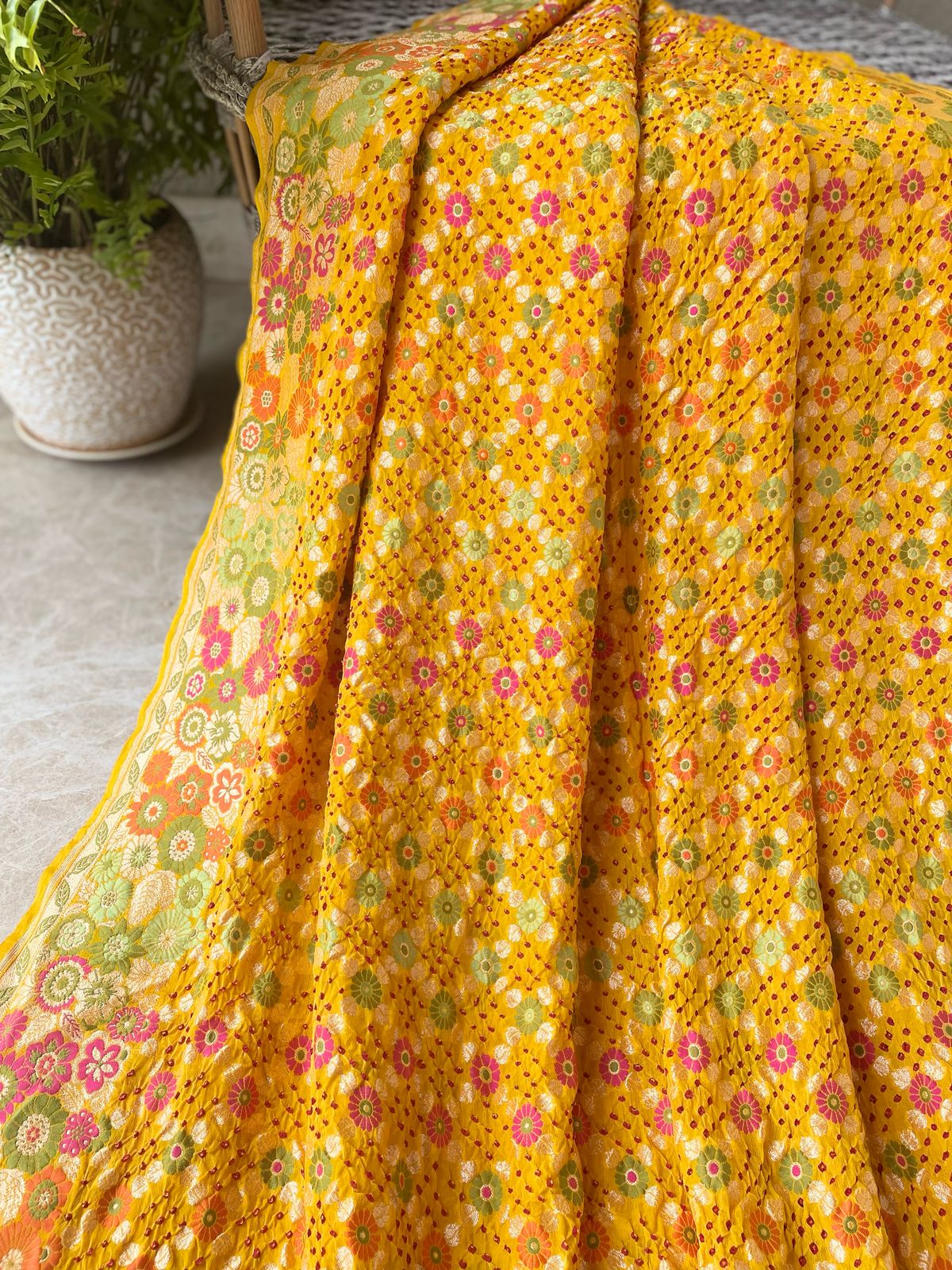 Riya - A Gem Meenakari Motif Saree