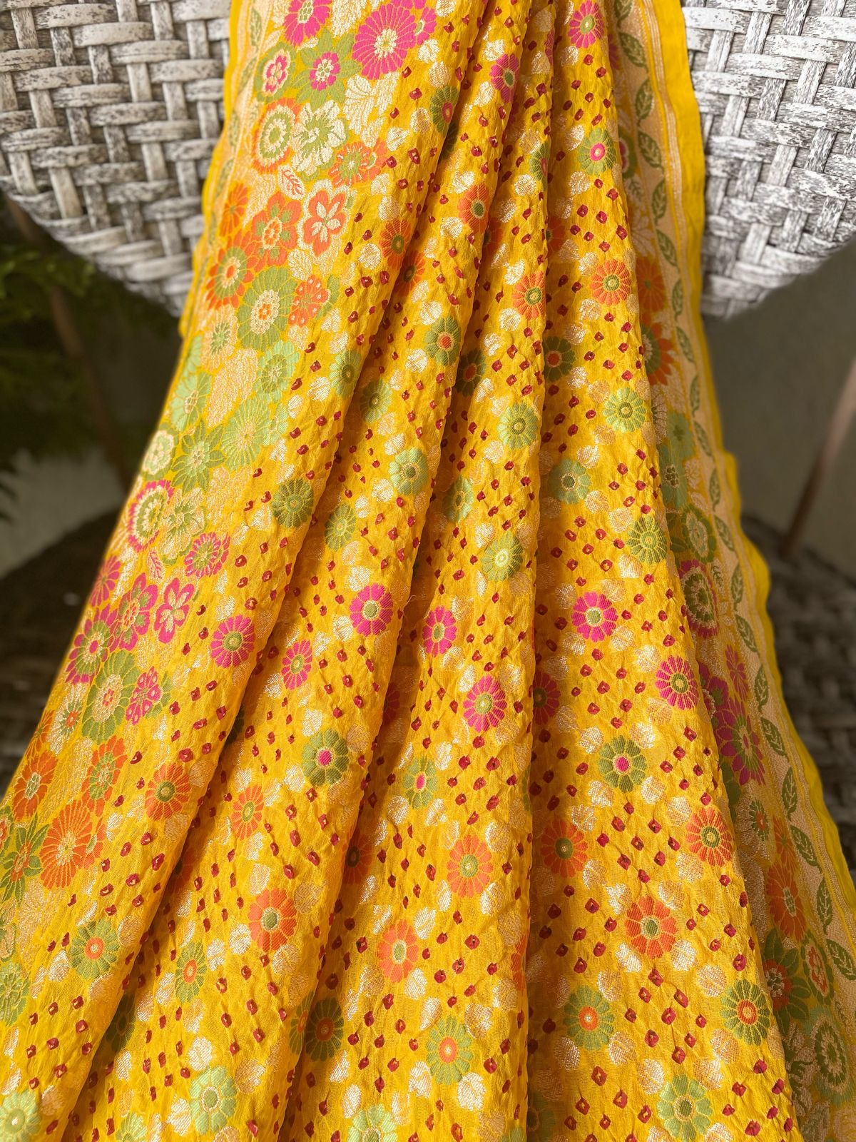 Riya - A Gem Meenakari Motif Saree