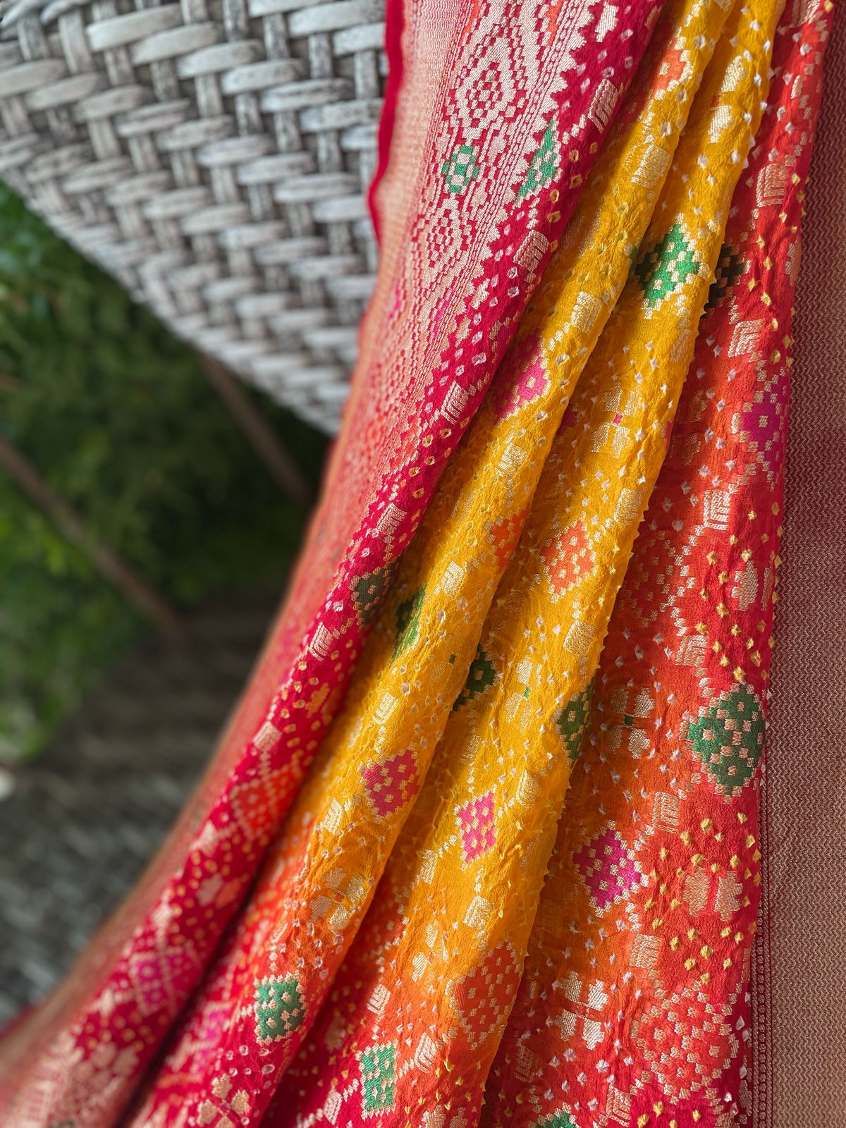 Poorvi - A Classical Melody Meenakari Dupatta