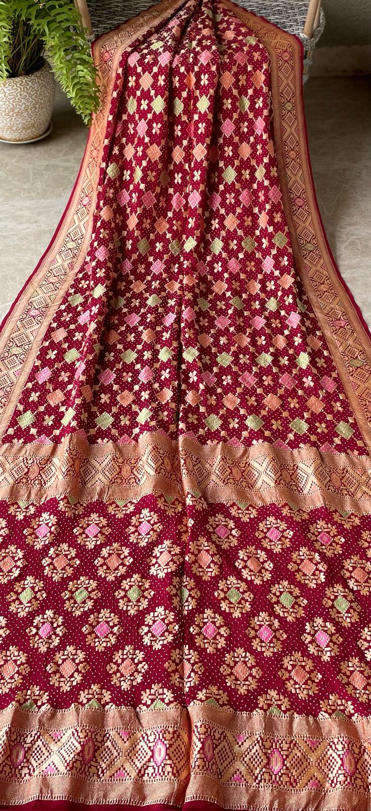 Raina - Beautiful Night Meenakari Saree