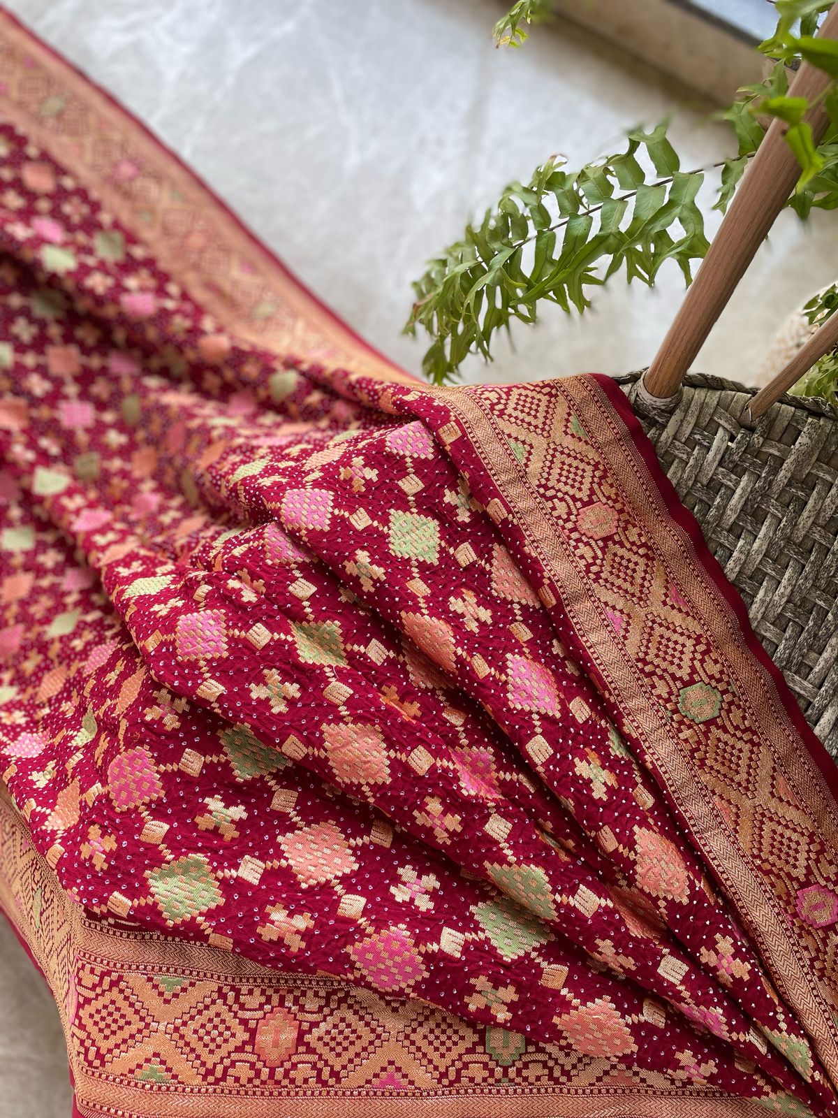 Raina - Beautiful Night Meenakari Saree