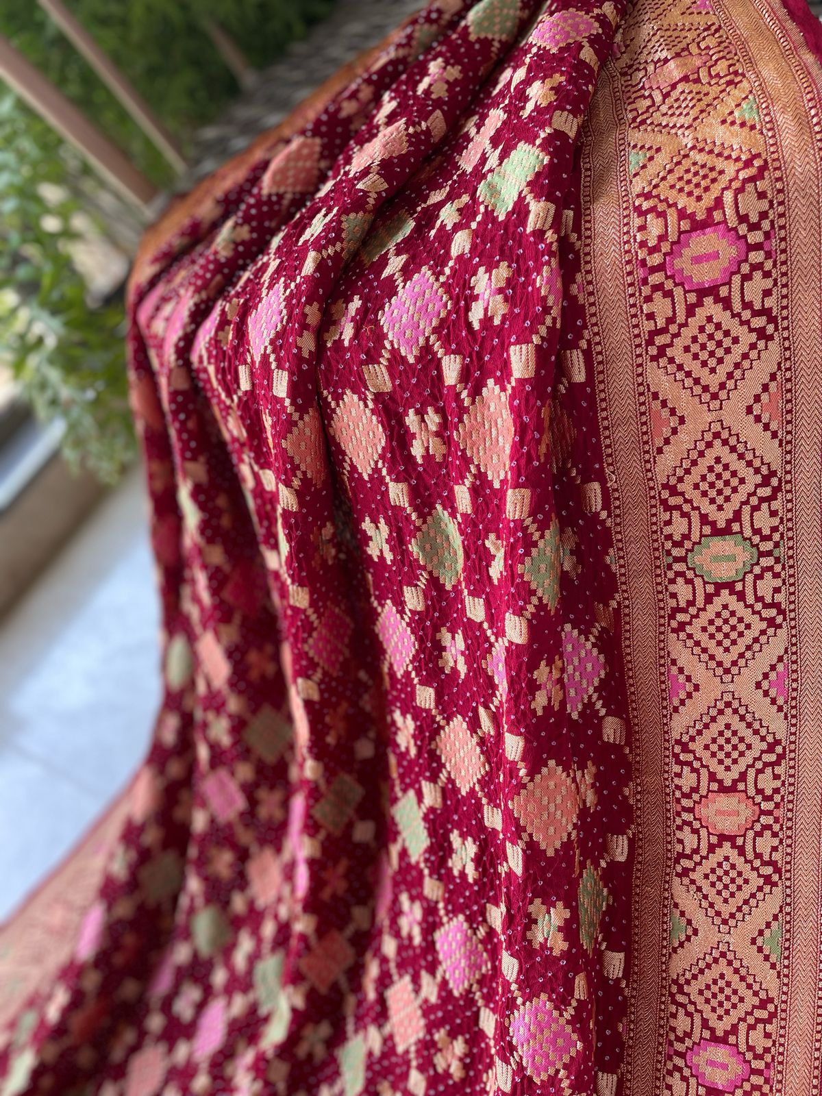 Raina - Beautiful Night Meenakari Saree