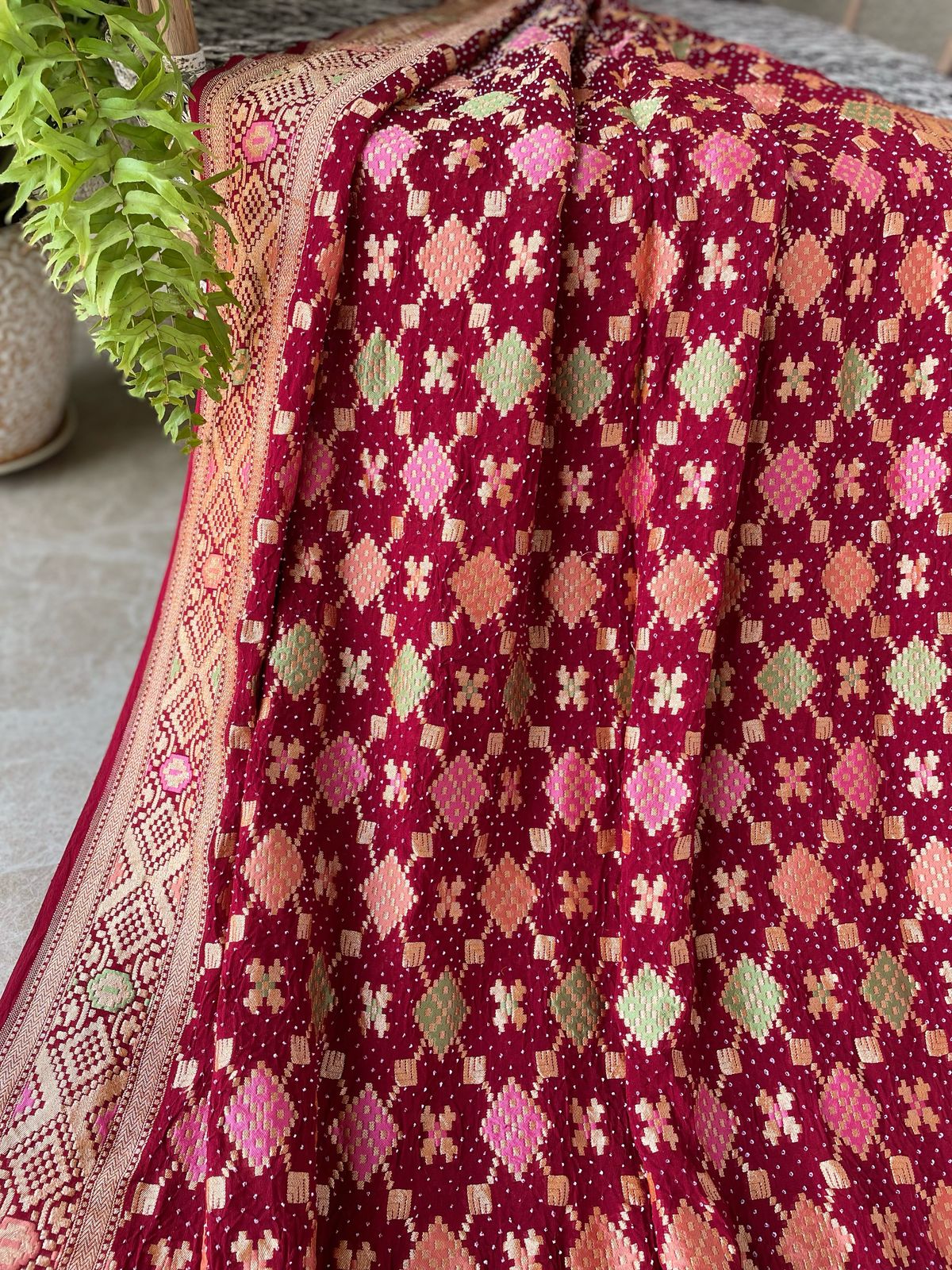 Raina - Beautiful Night Meenakari Saree
