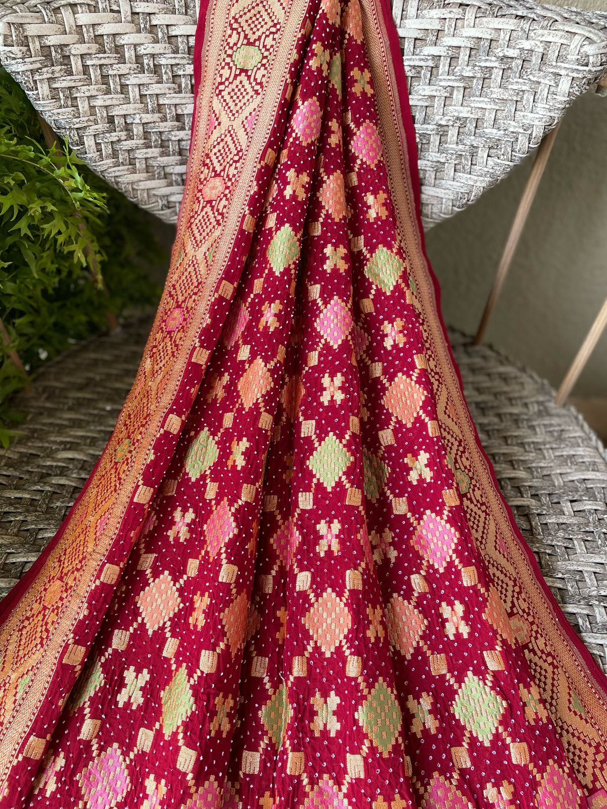 Raina - Beautiful Night Meenakari Saree