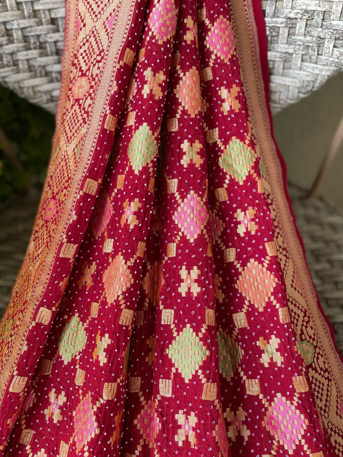 Raina - Beautiful Night Meenakari Saree