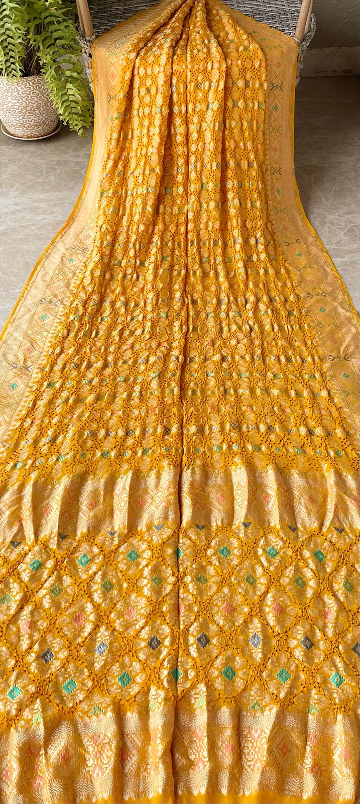 Vaani - Goddess Saraswati Meenakari Saree
