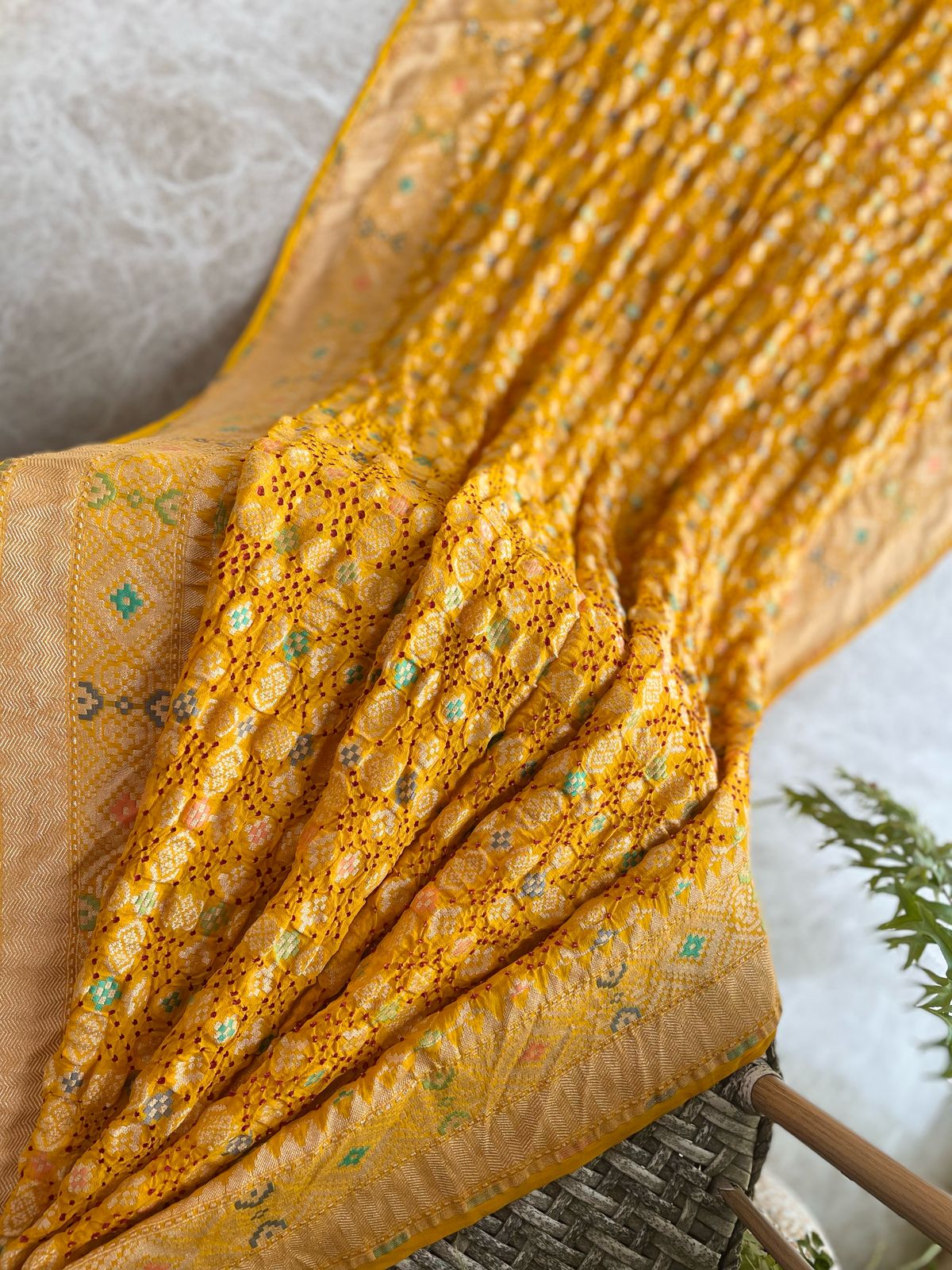 Vaani - Goddess Saraswati Meenakari Saree