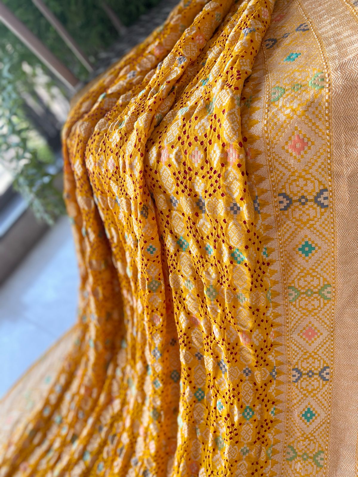 Vaani - Goddess Saraswati Meenakari Saree