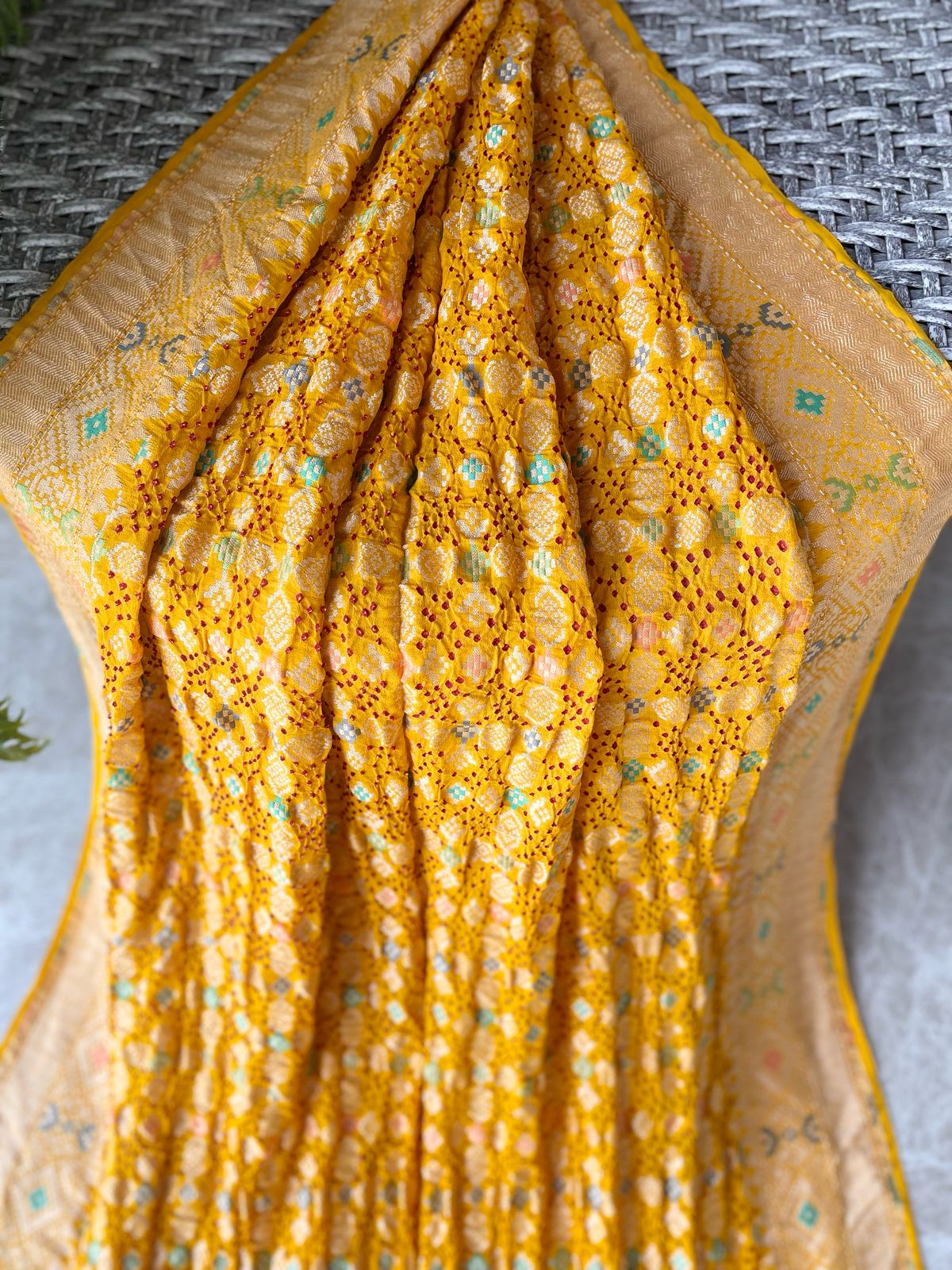 Vaani - Goddess Saraswati Meenakari Saree