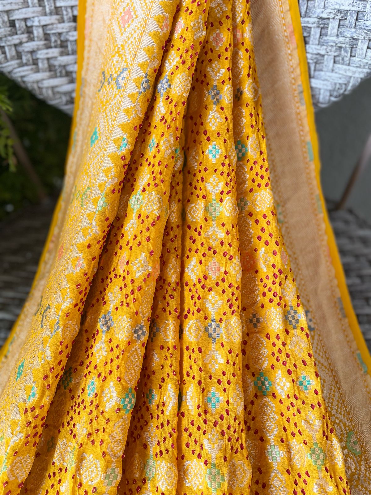 Vaani - Goddess Saraswati Meenakari Saree