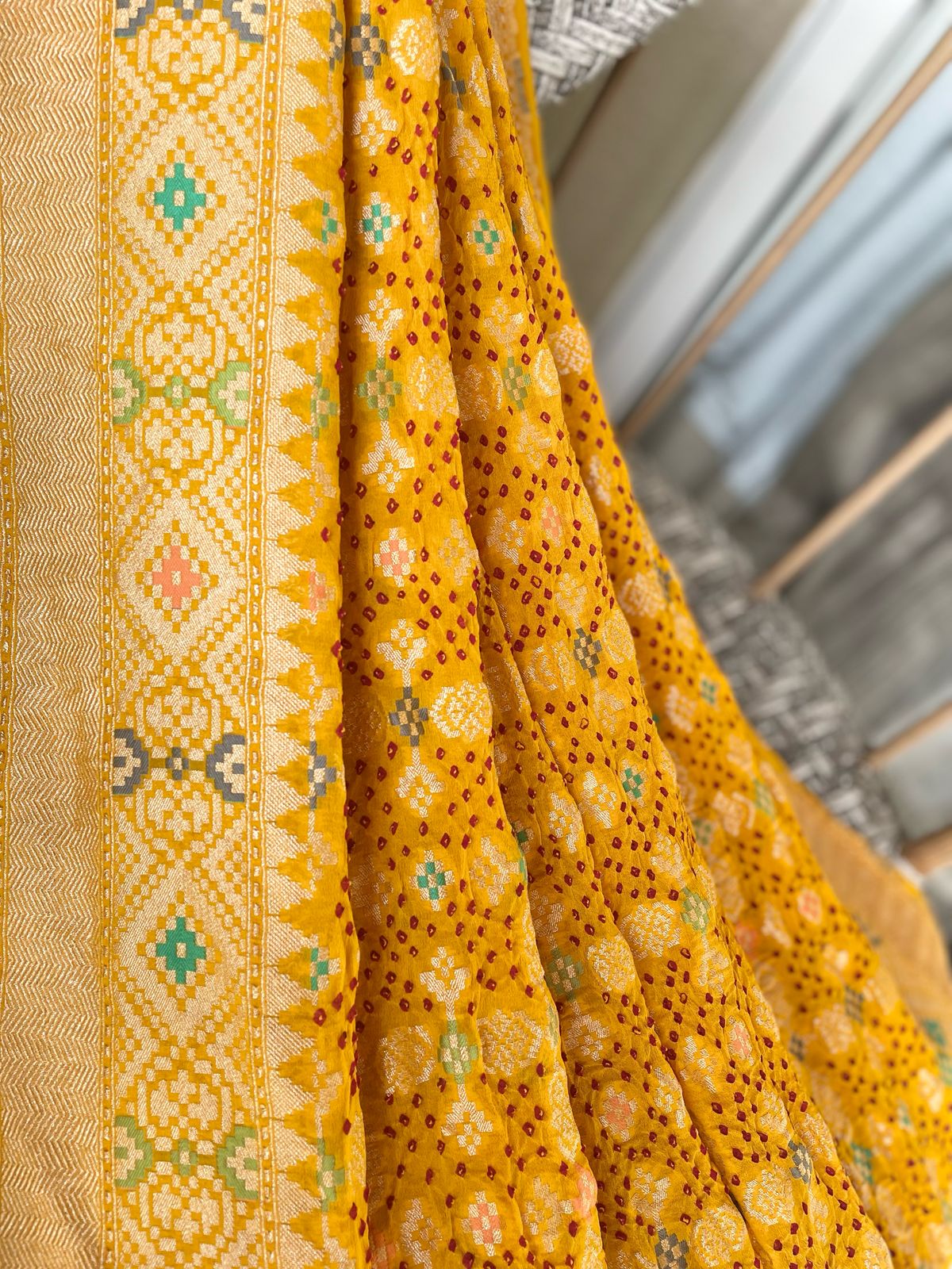 Vaani - Goddess Saraswati Meenakari Saree