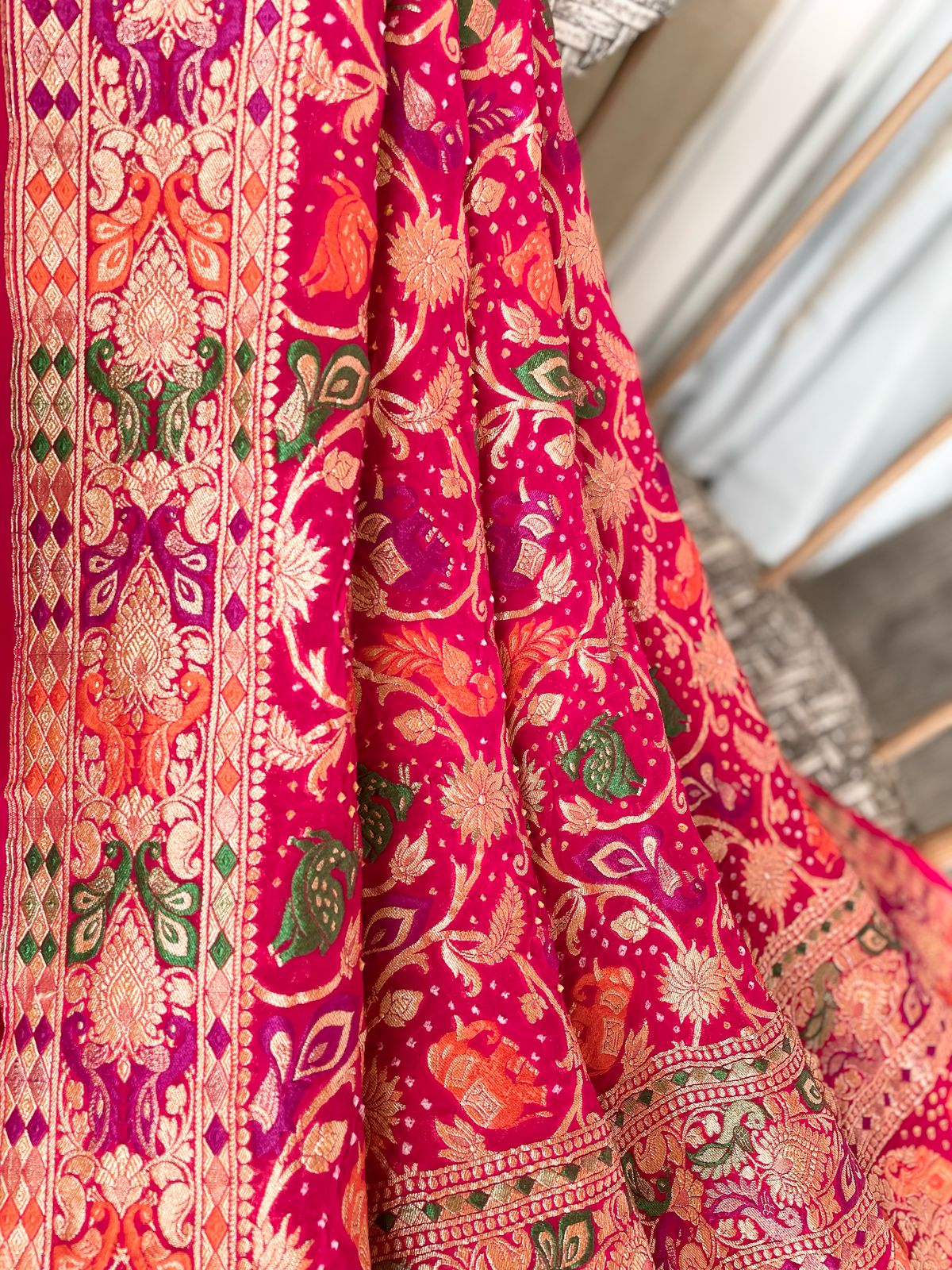 Itisha - Beautiful Meenakari Motif Dupatta