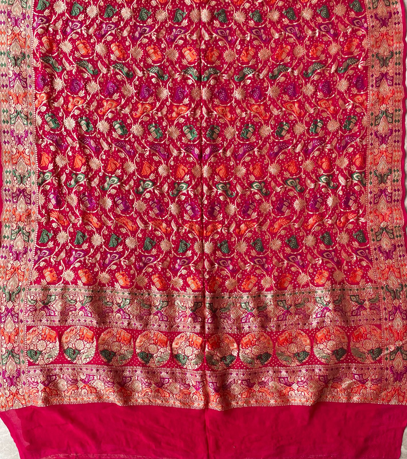 Itisha - Beautiful Meenakari Motif Dupatta